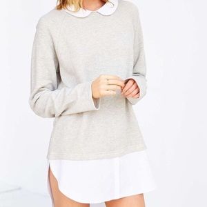 UO layered sweater shirt tunic